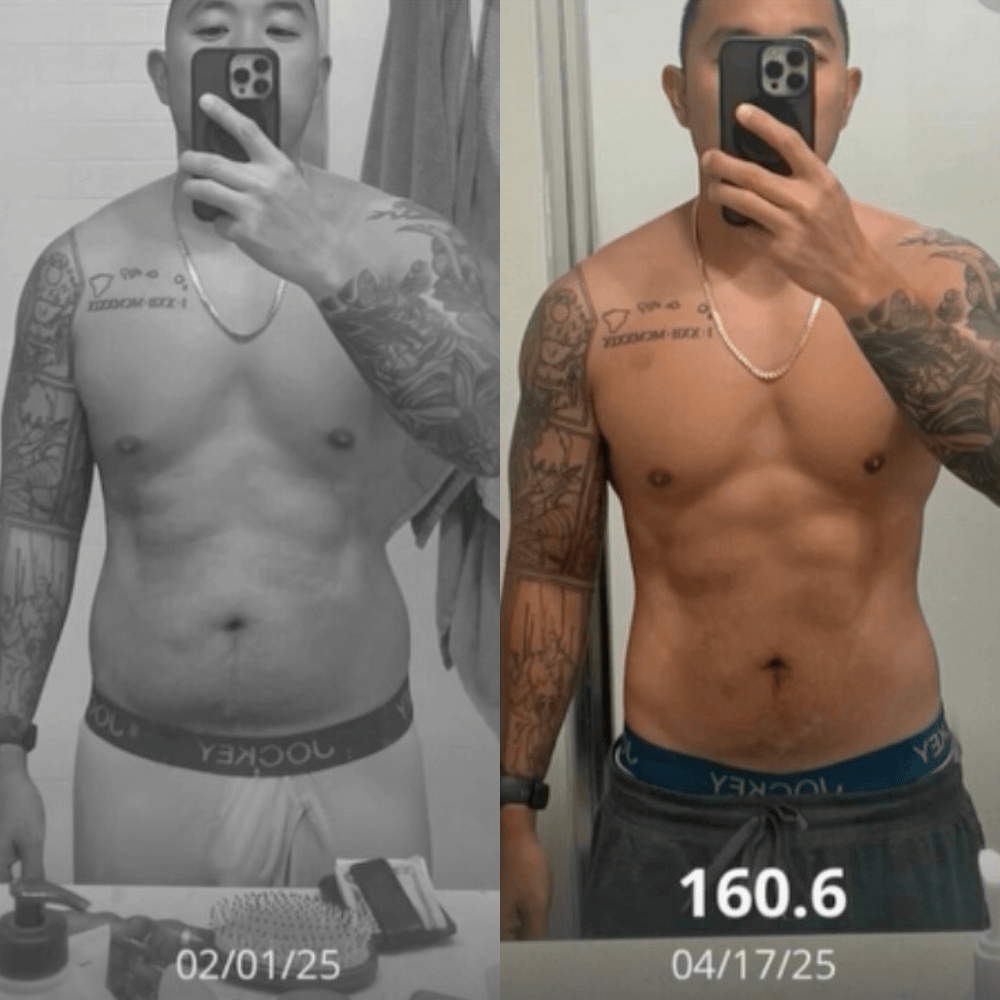 Client transformation before and after 8